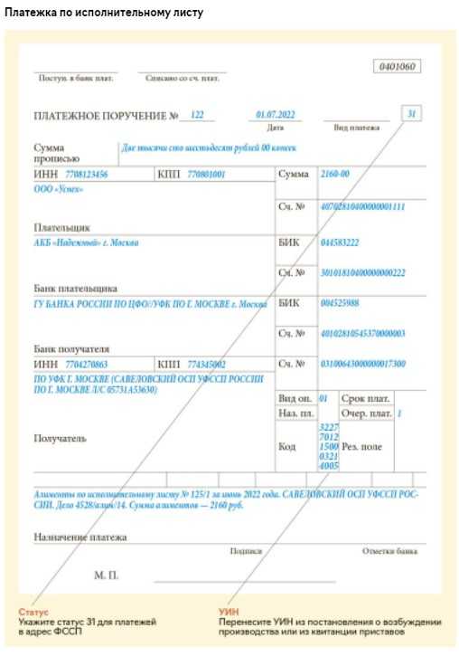 Что такое уин при оплате госпошлины, где взять реквизиты