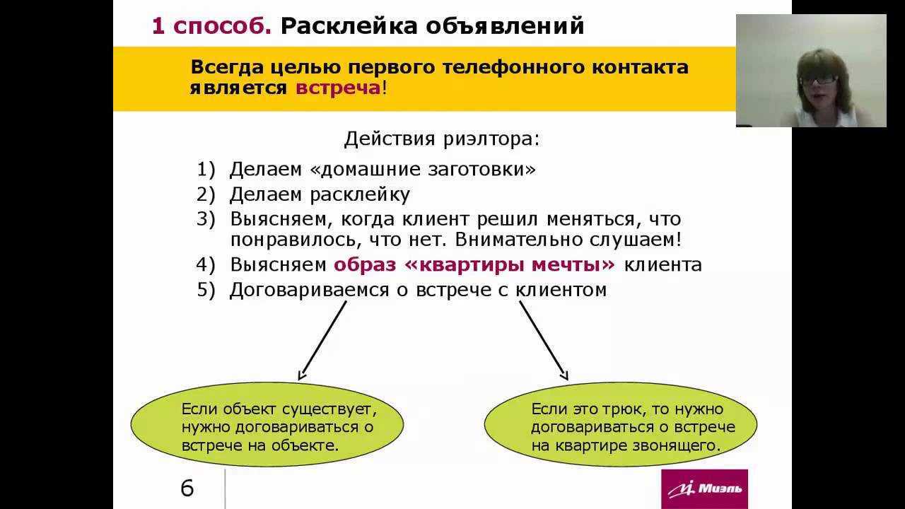 Риэлторские технологии. скрипт холодного звонка