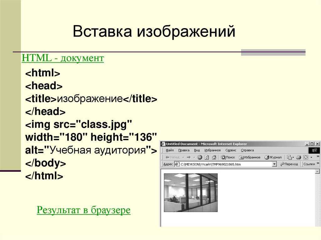 Вставить html в html