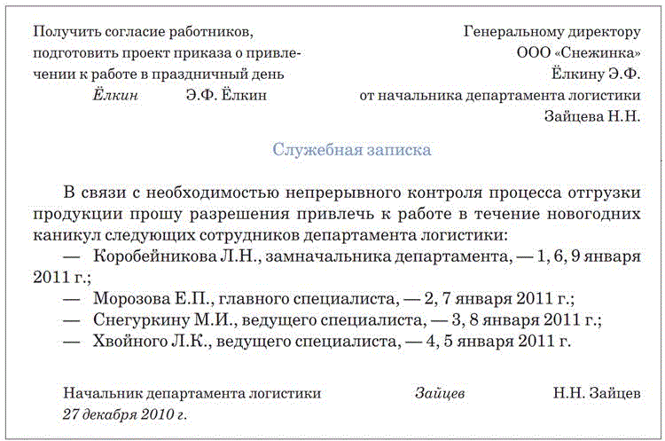 Можно ли принять на работу в выходной день