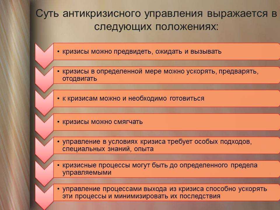 Управление проектами в условиях кризиса курсовая